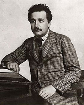Albert Einstein. Photo courtesy of the Hebrew University Archives.